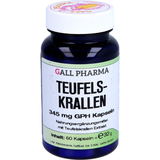 GALL PHARMA Teufelskrallen 345 mg GPH Kapseln, 60 St. Kapseln