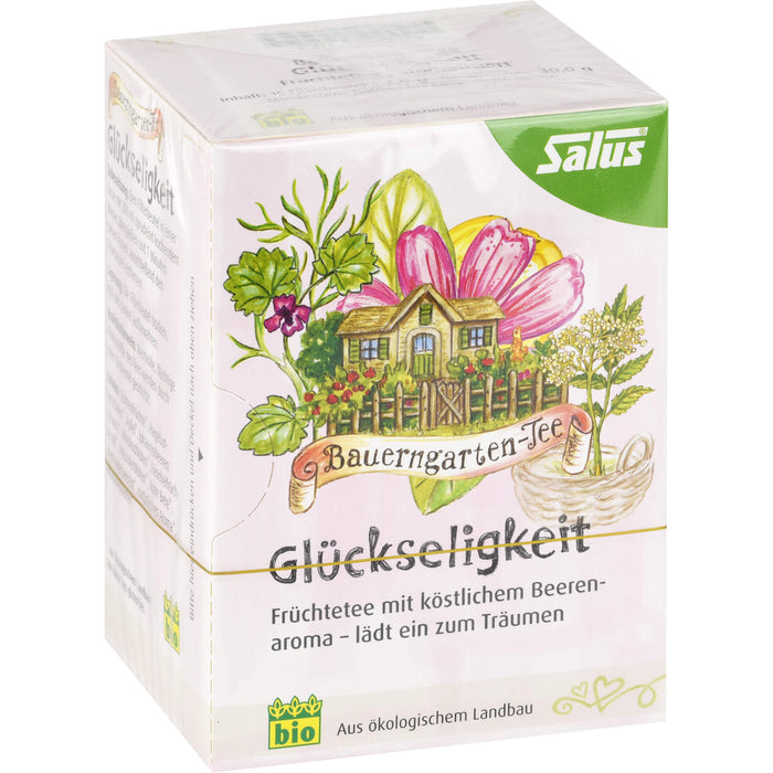 Salus Bauerngarten-Tee Glückseligkeit Früchtetee, 15 St. Filterbeutel