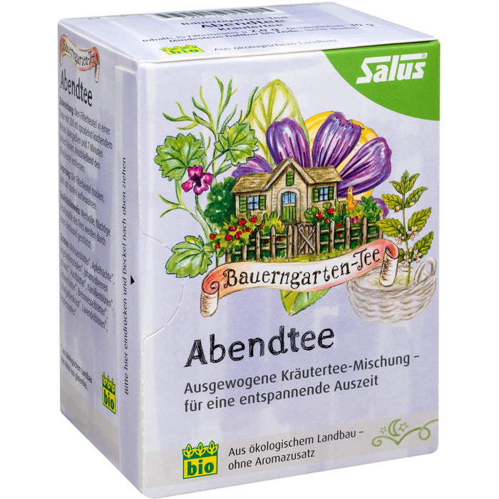 Salus Bauerngarten-Tee Abendtee Kräutertee, 15 pc Sachets