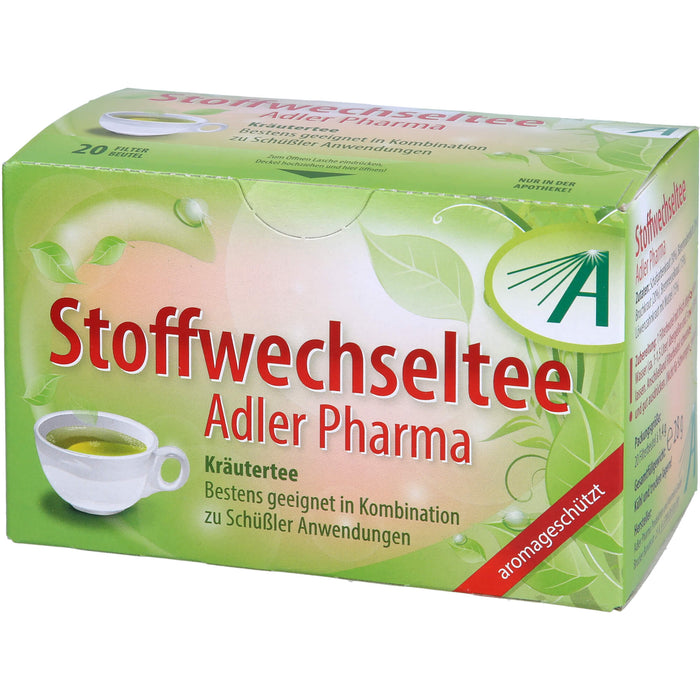 Adler Pharma Stoffwechseltee, 20 pc Sachets
