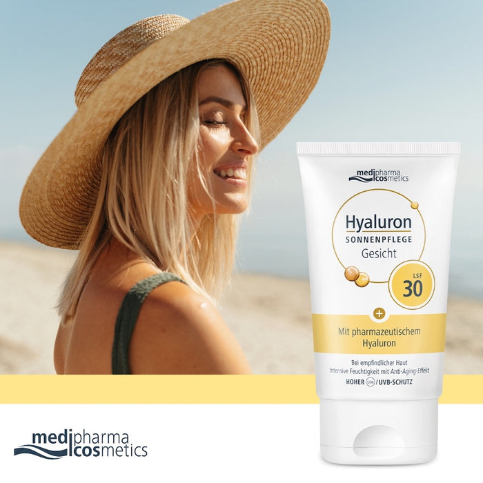 Medipharma Cosmetics Hyaluron Sonnenpflege Gesicht LSF 30, 50 ml Crème