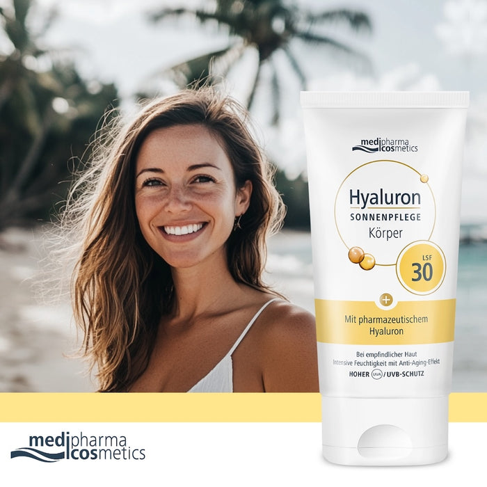 Medipharma Cosmetics Hyaluron Sonnenpflege Körper LSF 30, 150 ml Crème