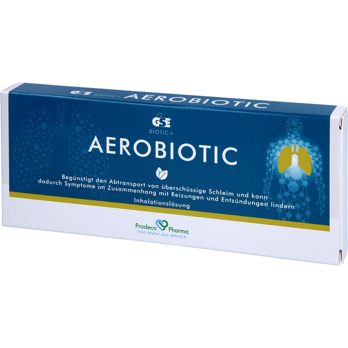 GSE Aerobiotic Einmalampullen für Vernebler begünstigt den Abtransport von überschüssigem Schleim, 10 St. Ampullen