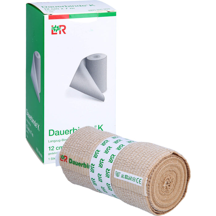 Lohmann & Rauscher Dauerbinde K 12 cm x 7 m Langzug-Binde, 1 pcs. Bandage