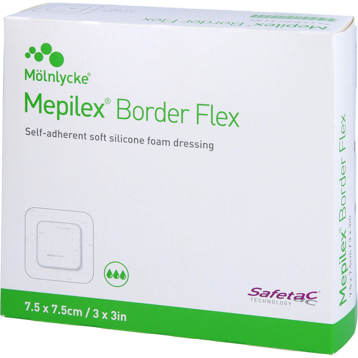Mepilex Border Flex Schaumverband 7,5 x 7,5 cm, 10 pc Pansements