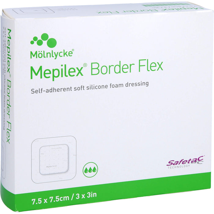 Mepilex Border Flex Schaumverband 7,5 x 7,5 cm, 10 pc Pansements