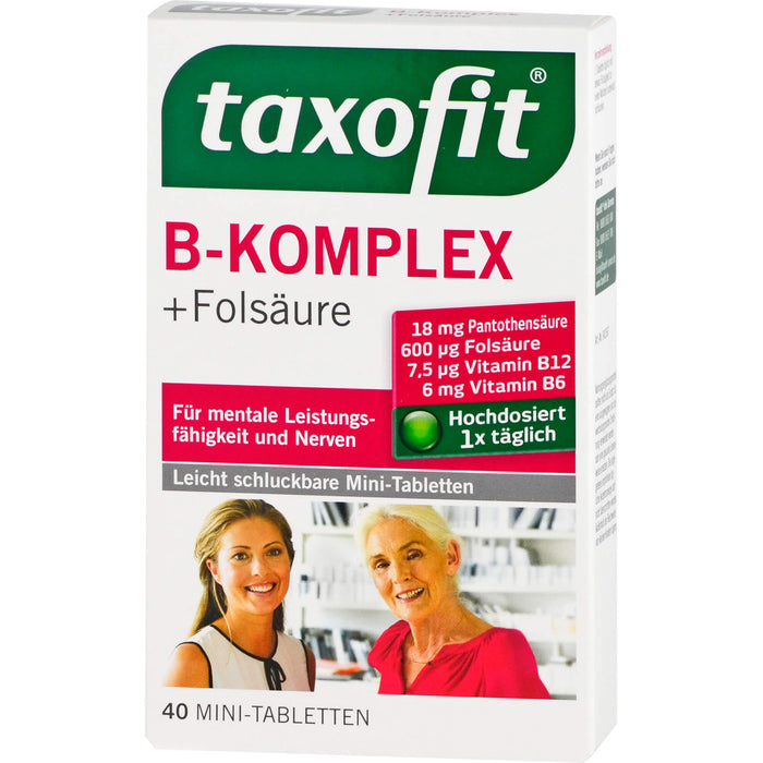 Taxofit B-Komplex Forte Tabletten für Nerven und Energiestoffwechsel, 40 St. Tabletten