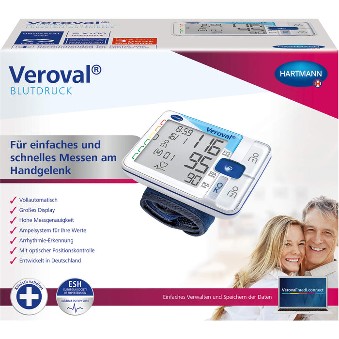 Veroval Handgelenk-Blutdruckmessgerät, 1 St 