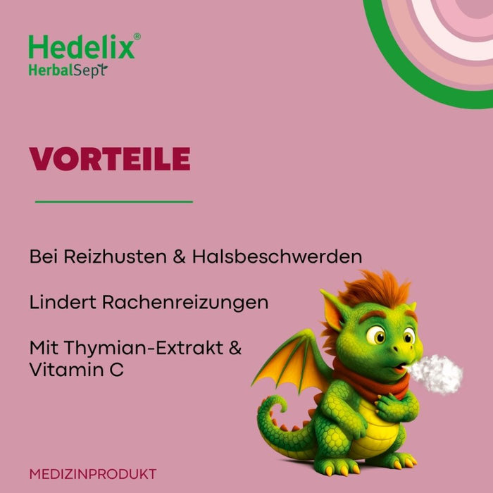 Hedelix HerbalSept Husten Lutscher Kids, 6 St. Lutscher