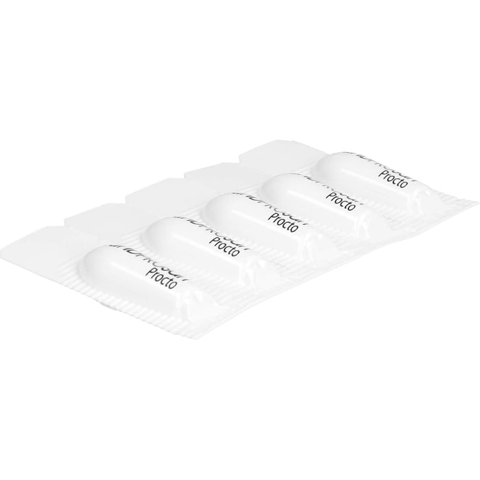 Wundprosan Procto Zäpfchen reduziert Blutungen und lindert Schmerzen bei Analfissuren, Analrhagaden und Hämorrohoiden, 10 St. Zäpfchen