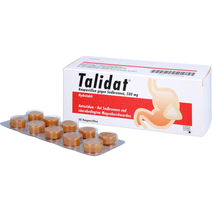 Talidat Kaupastillen gegen Sodbrennen, 50 pc Pastilles