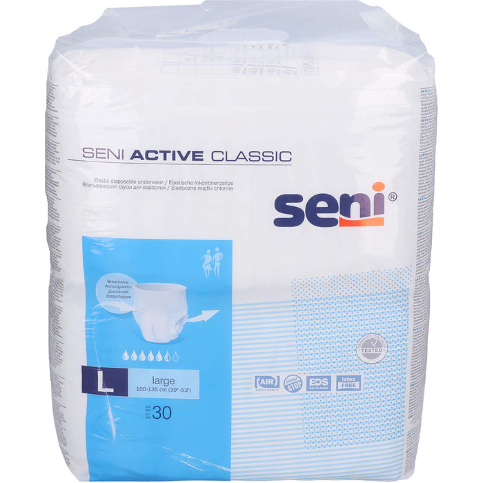 Seni Active Classic Large elastische Inkontinenzslips, 30 pc Culottes