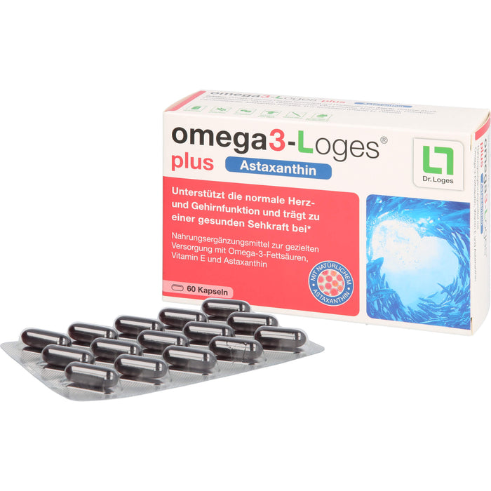 omega3-Loges plus Astaxanthin Kapseln, 60 pcs. Capsules