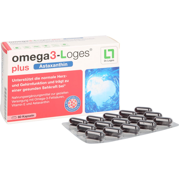omega3-Loges plus Astaxanthin Kapseln, 60 pcs. Capsules