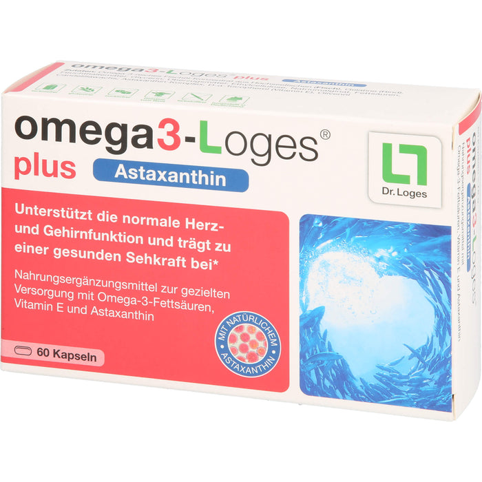 omega3-Loges plus Astaxanthin Kapseln, 60 pcs. Capsules