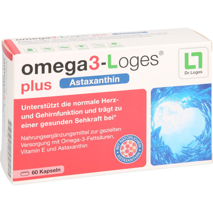 omega3-Loges plus Astaxanthin Kapseln, 60 pcs. Capsules