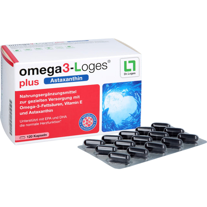 omega3-Loges plus Astaxanthin Kapseln, 120 pcs. Capsules