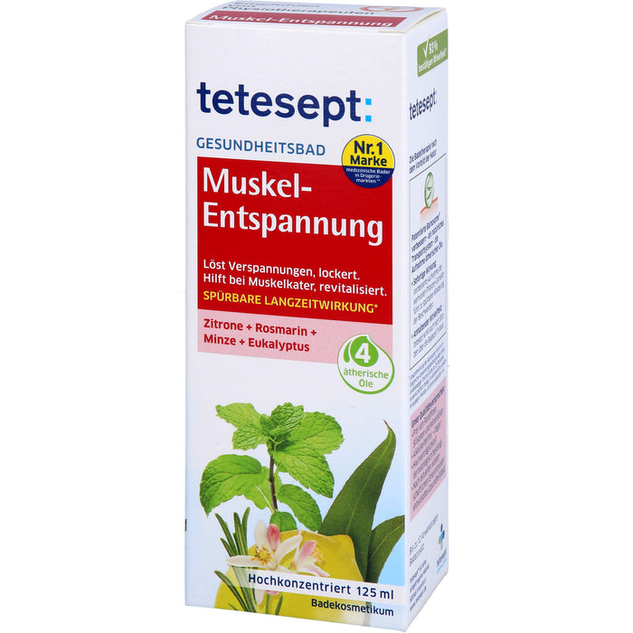 Tetesept Muskel-Entspannung Gesundheitsbad entspannt und revitalisiert, 125 ml Oil