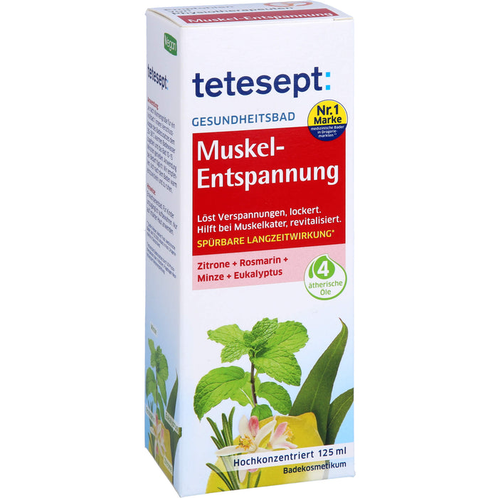 Tetesept Muskel-Entspannung Gesundheitsbad entspannt und revitalisiert, 125 ml Oil