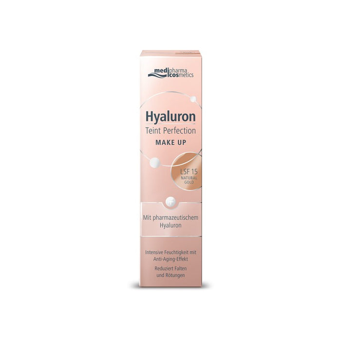 Medipharma Cosmetics Hyaluron Teint Perfection Make Up Natural Gold LSF 15, 30 ml Lösung