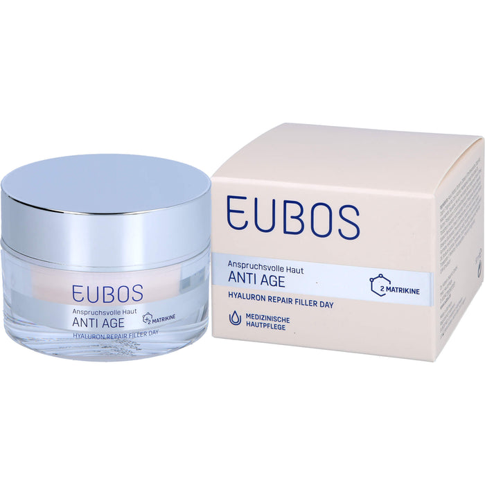 EUBOS Hyaluron Repair Filler Day Creme für anspruchsvolle Haut, 50 ml Creme
