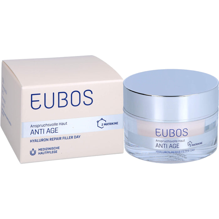 EUBOS Hyaluron Repair Filler Day Creme für anspruchsvolle Haut, 50 ml Creme