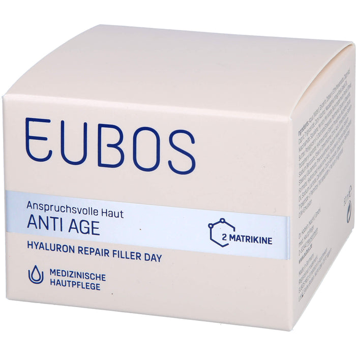 EUBOS Hyaluron Repair Filler Day Creme für anspruchsvolle Haut, 50 ml Creme