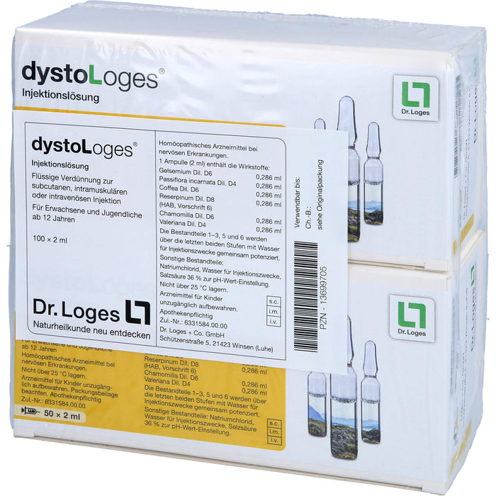 dystoLoges Injektionslösung Ampullen bei nervösen Erkrankungen, 100 pc Ampoules
