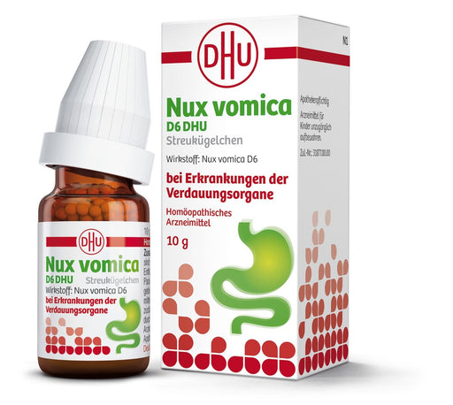 DHU Nux vomica D6 Streukügelchen, 10 g Globuli