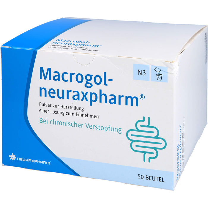 Macrogol-neuraxpharm Pulver bei chronischer Verstopfung, 50 St. Beutel
