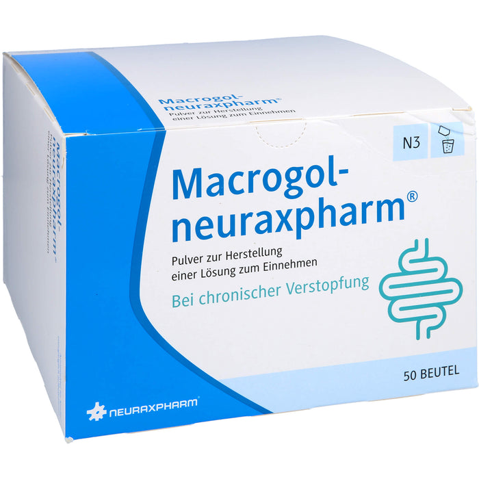 Macrogol-neuraxpharm Pulver bei chronischer Verstopfung, 50 St. Beutel