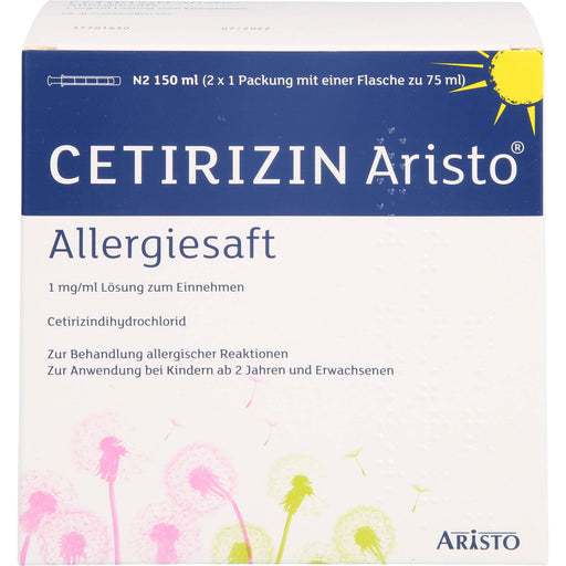 Cetirizin Aristo® Allergiesaft 1 mg/ml Lösung zum Einnehmen, 150 ml LSE