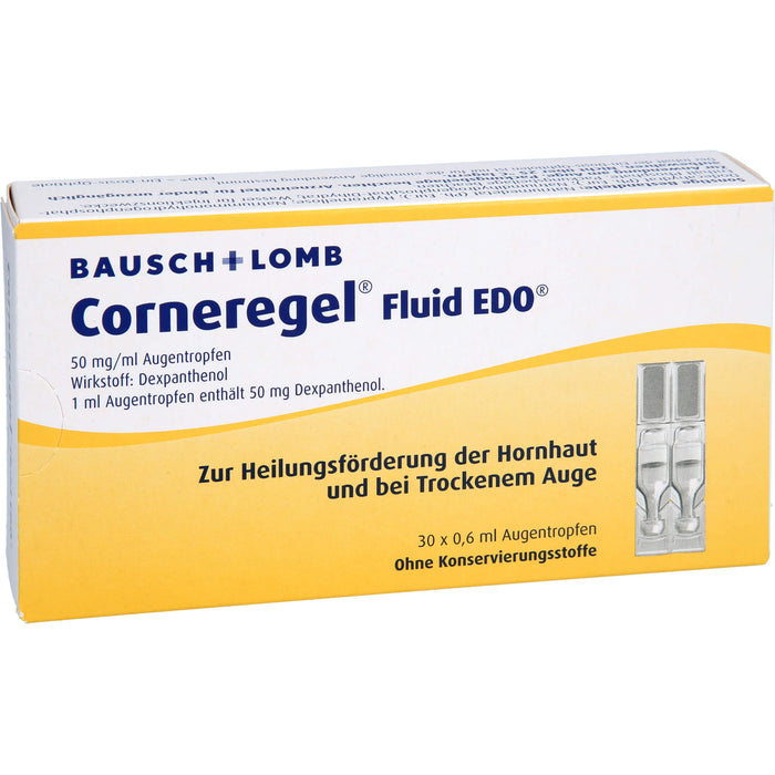Corneregel Fluid EDO Augentropfen, 30 pcs. Single-dose pipettes