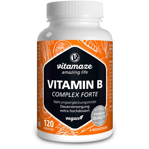 Vitamaze Vitamin B Complex forte Tabletten vegan, 120 St. Tabletten