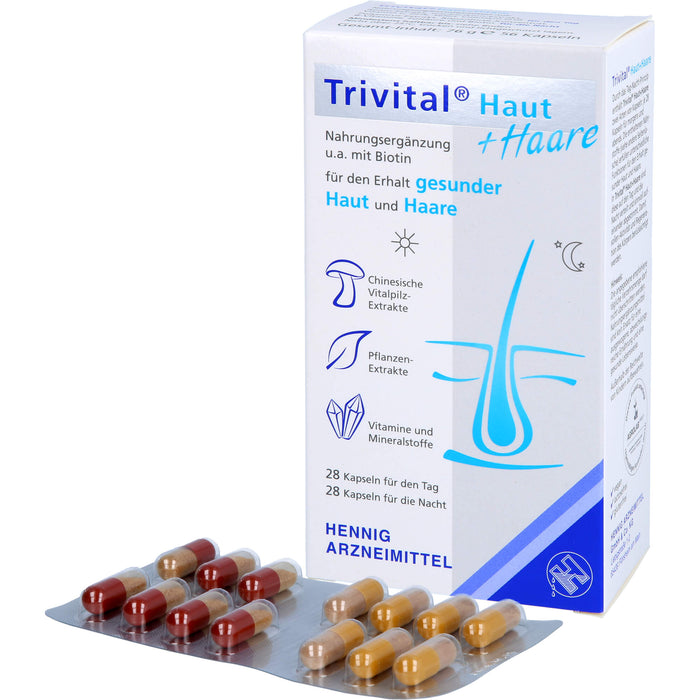 Trivital Haut & Haare Kapseln, 56 St. Kapseln