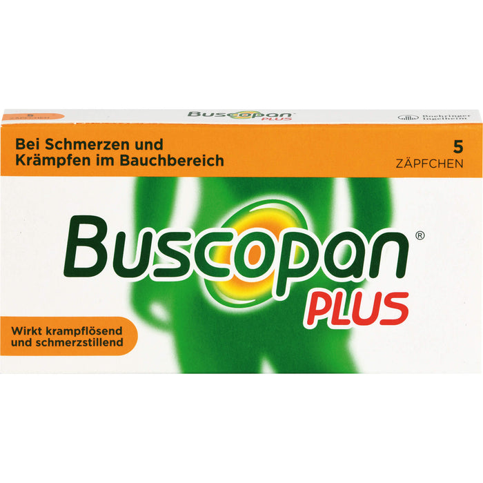 Buscopan plus 10 mg/800 mg, kohlpharma Zäpfchen, 5 St SUP