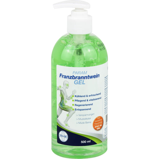 PARAM Franzbranntwein Gel Pump-Spender, 500 ml Gel
