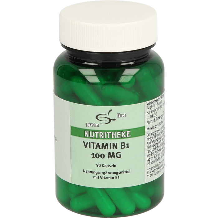 Green Line Nutritheke Vitamin B1 100 mg Kapseln, 90 St. Kapseln