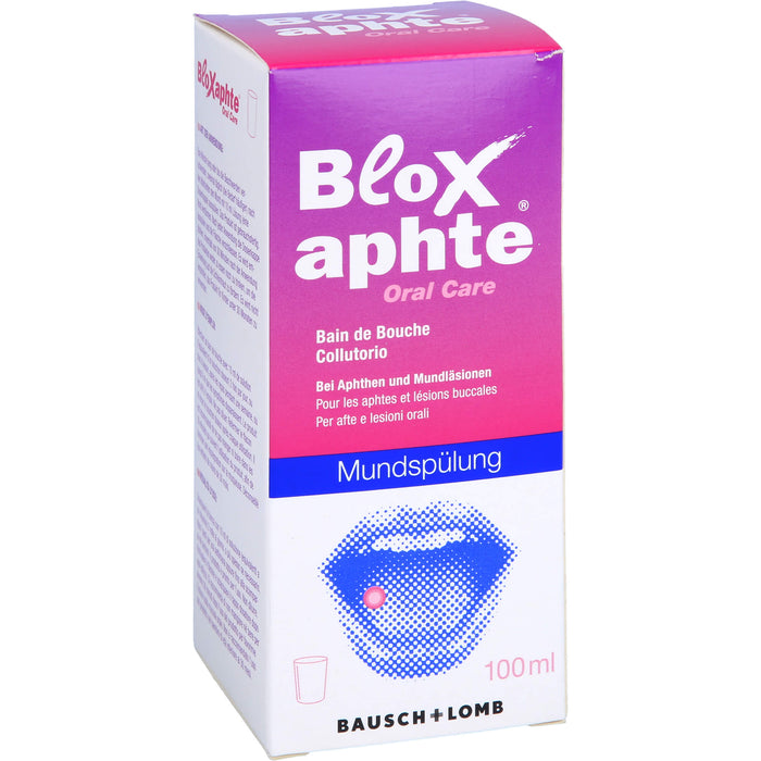 Bloxaphte Oral Care Mundspülung bei Aphthen und Mundläsionen, 100 ml Solution