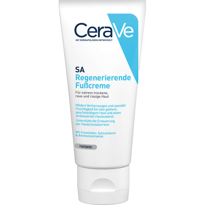 CeraVe SA regenerierende Fußcreme für extrem trockene, raue und rissige Haut, 88 ml Crème