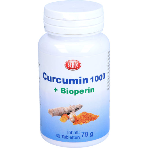 BERCO Curcumin 1.000 + Bioperin Tabletten, 60 St. Tabletten