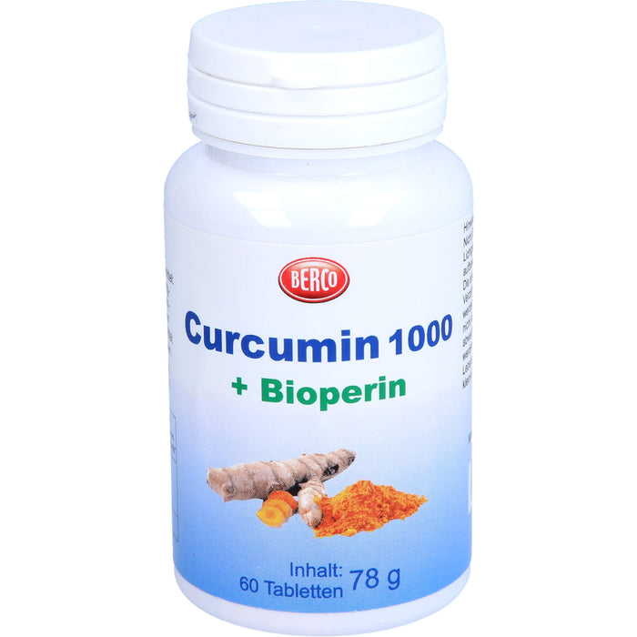 BERCO Curcumin 1.000 + Bioperin Tabletten, 60 St. Tabletten