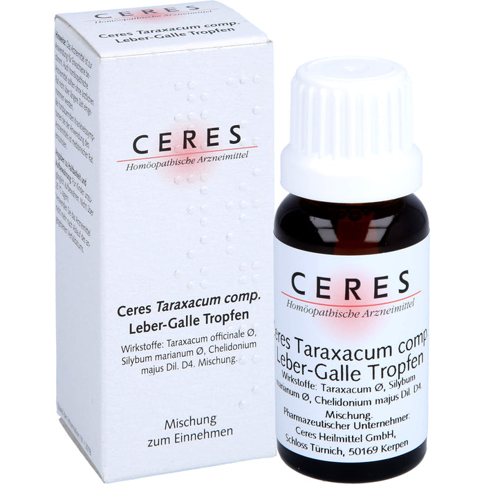 CERES Taraxacum comp. Leber-Galle Tropfen, 20 ml Solution