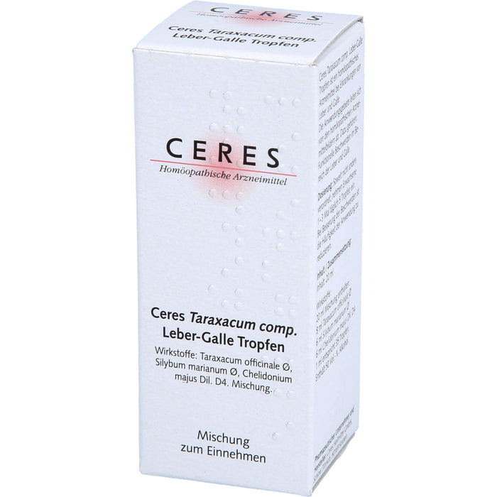 CERES Taraxacum comp. Leber-Galle Tropfen, 20 ml Solution