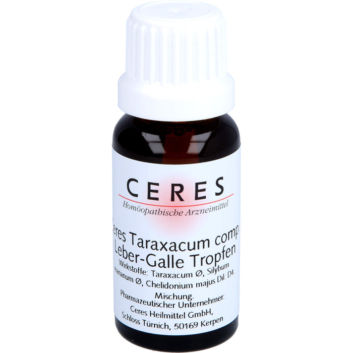 CERES Taraxacum comp. Leber-Galle Tropfen, 20 ml Solution