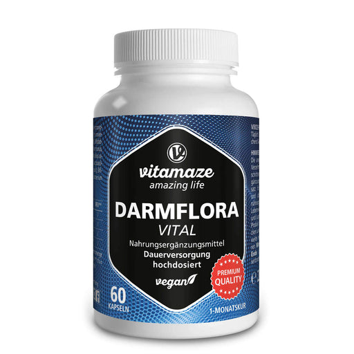 Vitamaze Darmflora Vital vegane Kapseln, 60 St. Kapseln