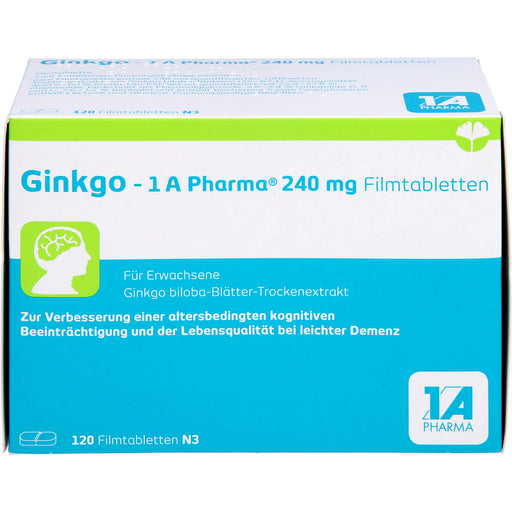 Ginkgo - 1 A Pharma® 240 mg Filmtabletten, 120 St FTA