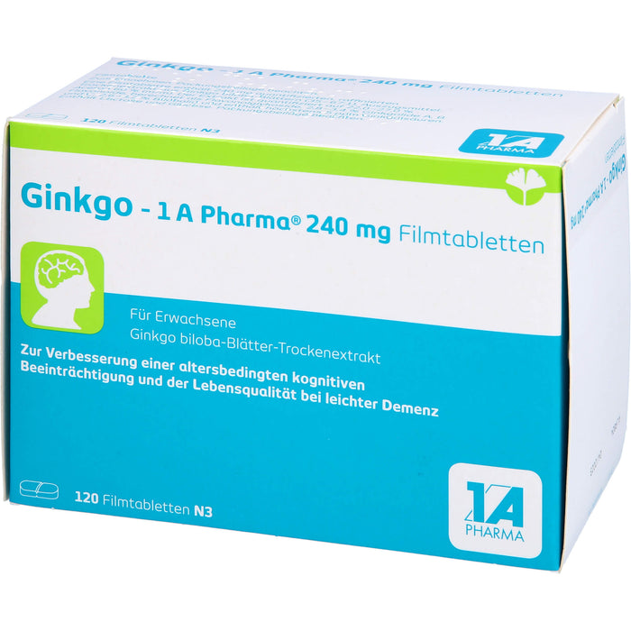 Ginkgo - 1 A Pharma® 240 mg Filmtabletten, 120 St FTA
