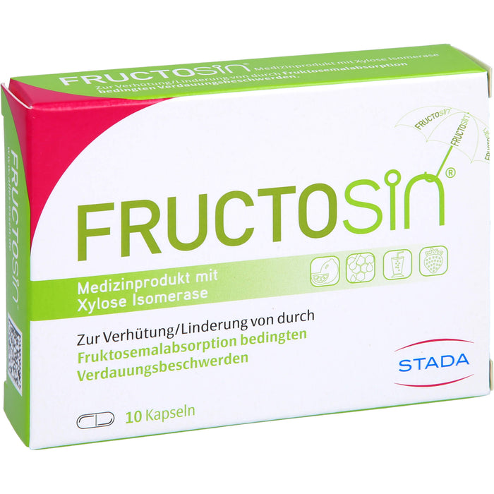 FRUCTOSiN Kapseln zur Linderung von durch Fruktosemalabsorption bedingten Verdauungsbeschwerden, 10 St. Kapseln