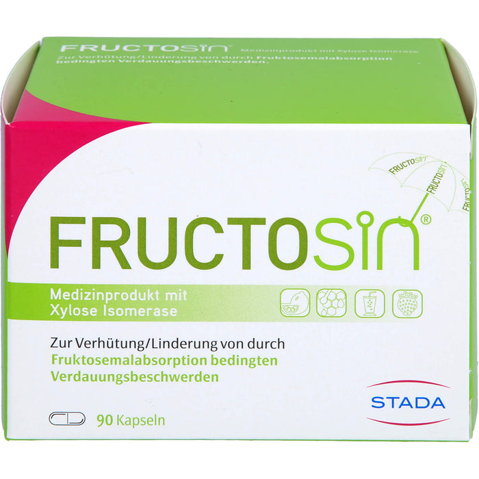 FRUCTOSiN Kapseln zur Linderung von durch Fruktosemalabsorption bedingten Verdauungsbeschwerden, 90 St. Kapseln